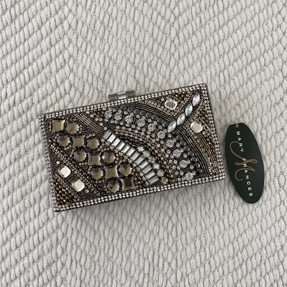 NWT Mary Frances - Movie Star Bag in Silver